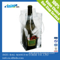 2015 Hot sale clear plastic wine bottle bags